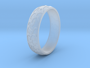 Ring "Ornament 2" in Tan Fine Detail Plastic