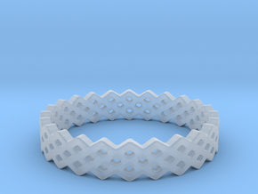 Square Ring (all size 4-13) in Clear Ultra Fine Detail Plastic