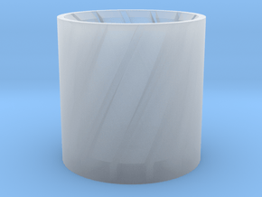 Barrel Plug 1/2 in Clear Ultra Fine Detail Plastic