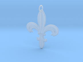 Heraldik Lilie 1 in Clear Ultra Fine Detail Plastic