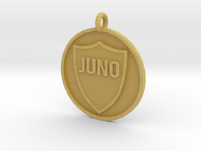Juno's Pet Tag in Tan Fine Detail Plastic