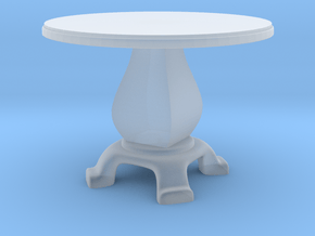 Round Table in Tan Fine Detail Plastic