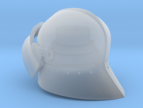 Medieval Sallet compatible with playmobil figure in Clear Ultra Fine Detail Plastic