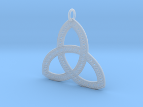 Celtic Knot Pendant in Tan Fine Detail Plastic