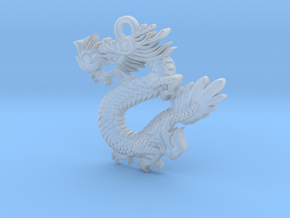 Dragon in Clear Ultra Fine Detail Plastic