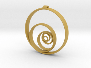 Aurea_Pendant in Tan Fine Detail Plastic