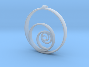 Aurea_Pendant in Clear Ultra Fine Detail Plastic