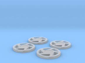 Kenner Explorer Rims (Set of 4) in Clear Ultra Fine Detail Plastic