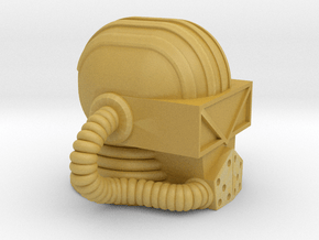 Replacement Helmet/Head for Micronauts Force Comma in Tan Fine Detail Plastic
