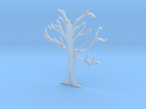 Holder "2d-tree-a" in Clear Ultra Fine Detail Plastic