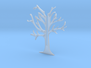 Holder "2d-tree-b" in Clear Ultra Fine Detail Plastic