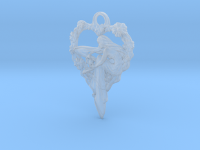 Maiden-of-the-heart-pendant-valentines-comp-entry- in Clear Ultra Fine Detail Plastic
