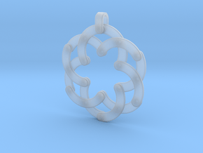 Expandable Hexagonal Pendant  in Clear Ultra Fine Detail Plastic