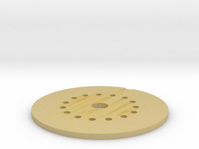 LED Mounting Disc - 1:350 Alternative Part in Tan Fine Detail Plastic