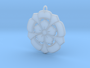 Matsuya Crests: Floral Pendant in Clear Ultra Fine Detail Plastic