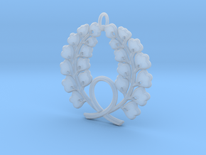 Matsuya Crest: Wreath Pendant in Clear Ultra Fine Detail Plastic