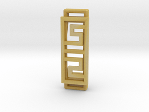 Box Pattern Clip For Fitbit Flex2- Plastic  in Tan Fine Detail Plastic