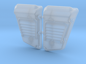 Land Rover Defender Wolf Intakes (pair) in Clear Ultra Fine Detail Plastic