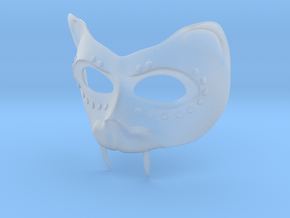 Masquerade Mask "Panther" in Clear Ultra Fine Detail Plastic