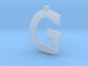 Distorted letter G in Clear Ultra Fine Detail Plastic