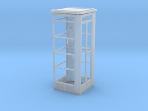Telephone Booth, 1/32 Scale in Clear Ultra Fine Detail Plastic