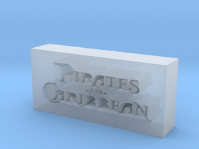 Pirates of the Caribbean Logo in Clear Ultra Fine Detail Plastic