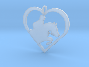 Jumping Horse in Clear Ultra Fine Detail Plastic