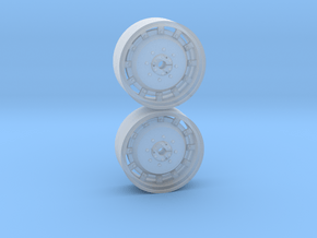 1/64th Scale 42 Inch Cast Wheel in Clear Ultra Fine Detail Plastic