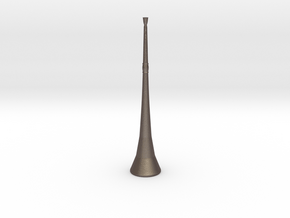 Vuvuzela (1:5) in Polished Bronzed Silver Steel