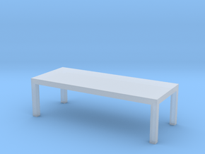 Table Solid 1-100 300x120x90 Cm in Clear Ultra Fine Detail Plastic