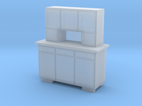 H0 Cupboard 3 Doors - 1:87 in Clear Ultra Fine Detail Plastic