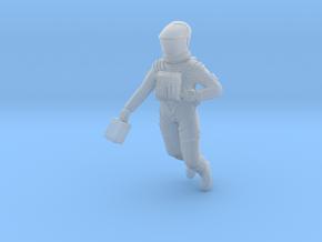 SF Astronaut, Floating Study 1:24 in Clear Ultra Fine Detail Plastic