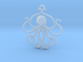 Cthulhu Sculpted Pendant in Clear Ultra Fine Detail Plastic