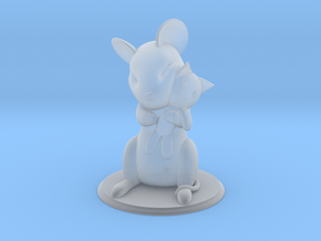 Mouse with Stuffed Cat in Clear Ultra Fine Detail Plastic