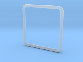 Anello Quadrato Dim Effettive in Clear Ultra Fine Detail Plastic