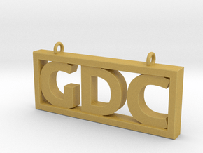 GDC Pendant in Tan Fine Detail Plastic