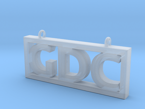 GDC Pendant in Clear Ultra Fine Detail Plastic