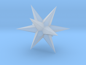 Star - Stellated Dodecahedron in Clear Ultra Fine Detail Plastic