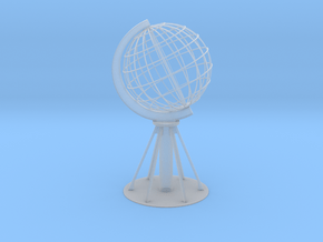Northcape Globe with base in Clear Ultra Fine Detail Plastic