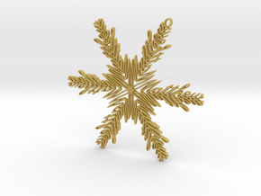 Matthew snowflake ornament in Tan Fine Detail Plastic