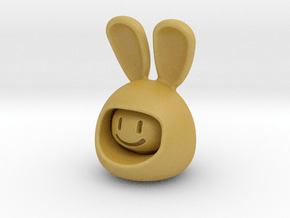 Emoji Rabbit in Tan Fine Detail Plastic