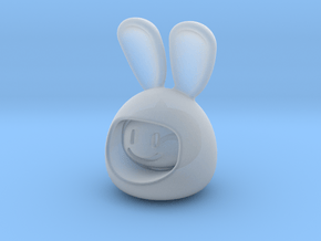 Emoji Rabbit in Clear Ultra Fine Detail Plastic