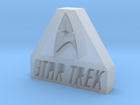 Star Trek Logo in Clear Ultra Fine Detail Plastic