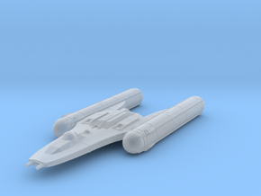 Y-wing Starfighter in Clear Ultra Fine Detail Plastic