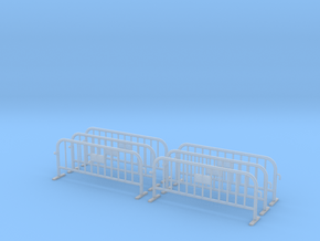 6x PACK 1:50 Small construction fence / Bauzaun in Clear Ultra Fine Detail Plastic
