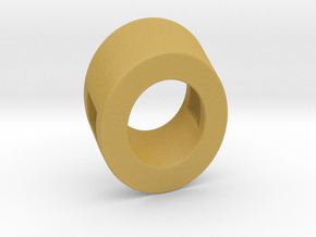 40 Degree ::: Circle Pendant ::: v.01 in Tan Fine Detail Plastic