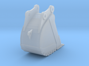 85 Ton Trench Bucket in Clear Ultra Fine Detail Plastic