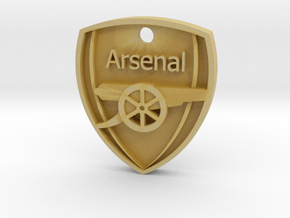 Arsenal FC Shield KeyChain in Tan Fine Detail Plastic