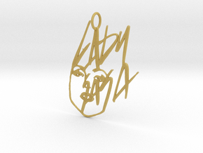 Lady Gaga Pendant - Exclusive Jewellery in Tan Fine Detail Plastic