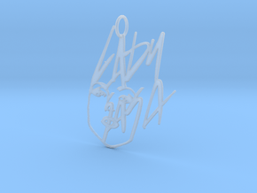 Lady Gaga Pendant - Exclusive Jewellery in Clear Ultra Fine Detail Plastic